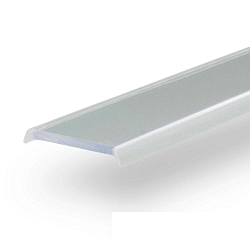 Accessory for profile series WING20 / CORNER22 - flat cover, length 200cm, clear