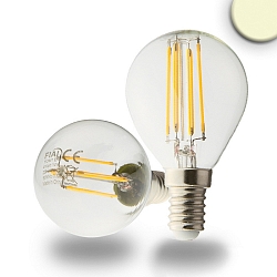 LED filament ILLU in drop shape, E14, 4W 2700K 350lm 360�, dimmable, clear