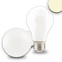 LED filament in pear shape A60, E27, 5W 2700K 500lm, dimmable, milky