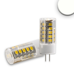 Pin based LED lamp 33SMD, 12V AC / DC, G4, 3.5W 4200K 330lm 270�, not dimmable, white / clear