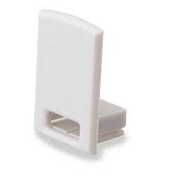 Accessory for SURF12 RAIL with COVER4, angular endcap, PVC, grey-white