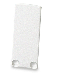 Accessory for SURF12 RAIL with COVER4 and TUNNEL - endcap, anodized aluminium, EC18, angular