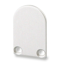 Accessory for SURF12 RAIL with COVER5 and TUNNEL - endcap, anodized aluminium