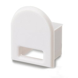 Accessory for SURF12 RAIL with COVER5, endcap round, PVC, grey-white