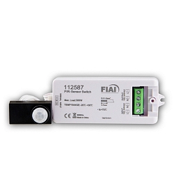 PIR motion sensor with sensor head, distance max. 300cm, 230V, 500VA