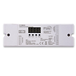DMX512 RDM 8 / 16 Bit decoder, 1-5 channel, 12-36V 5x5A, 48V 5x1.5A