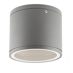 Outdoor surface mount-downlight IP54 for GX53 lamps (excl.), � 10.8cm / height 9.2cm, aluminium / glass