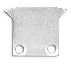 Accessory for profile DIVE12 FLAT with TUNNEL - endcap EC27 (2 pc.), aluminium, incl. screws