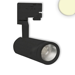 LED 3-phase track spot, 28W, 60� CRi >90, rotatable and swivelling, 3000K 2400lm, black
