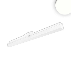 3-phase linear luminaire 60cm, suitable for offices, fixed optics, 20W 4000K 2400lm 110�, white