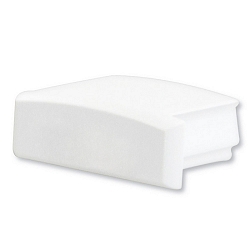 Accessory for profile SURF12 FLAT - endcap (1 pc.), EC1W, white, closed