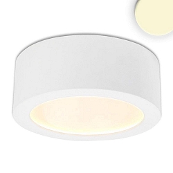 LED surface mount luminaire LUNA, IP20, indirect lightbeam, not dimmable, white, 12W 2700K 600lm 120°