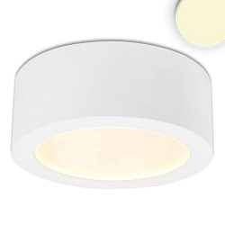 LED surface mount luminaire LUNA, IP20, indirect lightbeam, not dimmable, white, 18W 2700K 950lm 120°