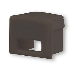Accessory for profile SURF12 - endcap (1 pc.), EC5B, black, with cable opening