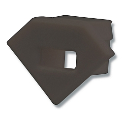 Accessory for profile CORNER11 - endcap (1 pc.), EC42B, black, with cable opening