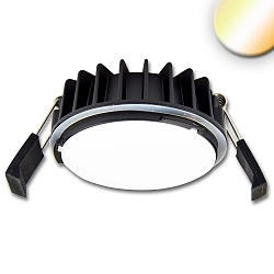 Recessed LED spot Sys-90, IP44, 12W ColorSwitch 3000|4000K (Dip-Switch) 1120lm 100�, TRIAC dimmable