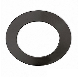 Round aluminium cover for recessed spot Sys-90, black