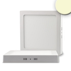 LED ceiling luminaire, IP20, square, 30x30cm, 24W 4000K 1850lm, dimmable, white