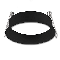 Round extension ring for recessed spot Sys-68, set back , matt black