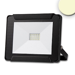 Outdoor LED floodlight 10W, IP65, incl. removable cable, rotatable and swivelling, black, 3000K 800lm 120�