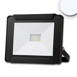 LED floodlight 10W, cool white, black, IP65, rotatable and swivelling, 6500K 800lm 120�
