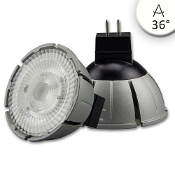 Full spectrum LED spot MR16 COB, 12V AC / DC, GU5.3, 7W 4000K 540lm 36�, CRI>98, dimmable