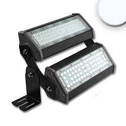 LED floodlight / hall lighting spot LN 2x 50W 30�*70�, asymmetric, IP65, 1-10V dimmable, lockable , 5700K 13000lm