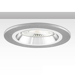 recessed mounting frame Kombi round for GU10 / MR16 Spots, IP20, fixed, excl. socket, aluminium