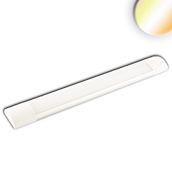 LED surface mount luminaire, IP42, length 59cm, 20W Color Switch 3000-4000K 2000lm 120�, aluminium, white