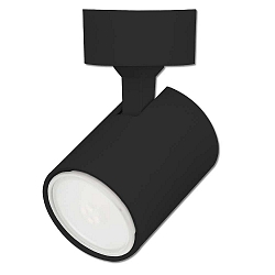 Wall- and ceiling luminaire GU10 Single, 1 flame, IP20, swivelling, excl. lamps, aluminium, matt black