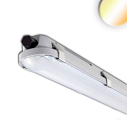 LED Wannenleuchte 120cm, IP65 IK08, Powerswitch 25-40W, Colorswitch 3000-5000K, 5050lm 120�, impact resistant