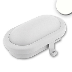 LED luminaire for outdoor or basement usage, with HF motion sensor, IP54, 10W 4000K 980lm 110�, white / diffuse