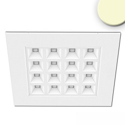 LED office panel UGR<16 Line 625, IP40, 16 light outlets, 36W 3000K 4100lm, white, push/DALI dimmable