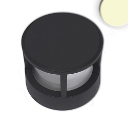 LED Bollard pole light-5, IP54, 6W 3000K 280lm, aluminium, sand black, height 10.5cm