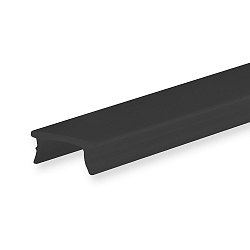 Accessory for profile SURF8 / UP8 / UP10 - cover COVER34 black / matt, 25% translucency, 200cm
