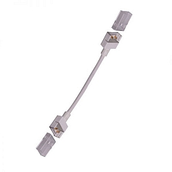 Clip-connector with cable (max. 5A) for 2-pole IP68 LED strips (with 1.2cm width and pitch >0.8cm)