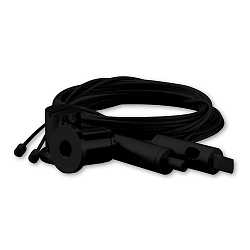 Accessory for cable sluice TUNNEL - suspension system with wire rope, steel, 150cm, black