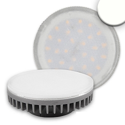 LED lamp 30SMD, 230V, GX53, 6W 4000K 525lm 120�, neutral white, not dimmable, frosted