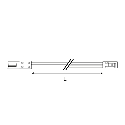 extension cable MiniAMP 2-pole, white