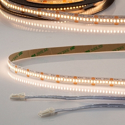 LED CRI930 MiniAMP Flex strip, 24V, 6W, 3000K, both sided 30cm cable with male plug
