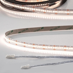 LED CRI940 MiniAMP Flex strip, 24V, 12W, 4000K, both sided 30cm cable with male plug, 120cm