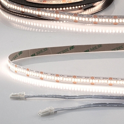 LED CRI940 MiniAMP Flex strip, 24V, 12W, 4000K, both sided 30cm cable with male plug