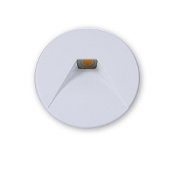 Round aluminium cover 2 for LED wall luminaire Sys-Wall68, white