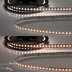 LED CRI919 / 940 MiniAMP Flex strip, 12V, 15W, dynamic white, both sided cable with male plug