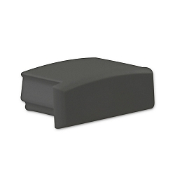 Accessory for profile PURE14 S - endcap (1 pc.), EC75B, black, closed