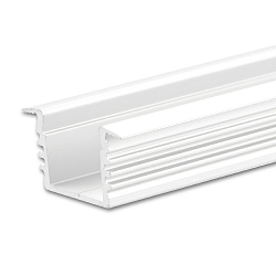 LED recessed / surface mount profile DIVE12, aluminium, 200cm