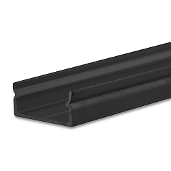 LED surface mount profile PURE14 S, aluminium, 200cm, black RAL 9005