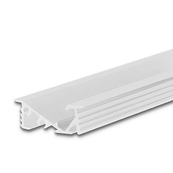 LED recessed profile FURNIT6 D for furniture mounting, 42� tilted, aluminium, 200cm