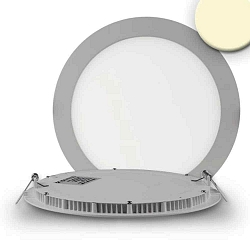downlight flat IP42, silver 