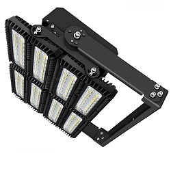 floodlight FLOOD 900W asymmetrical, adjustable IP66, black dimmable
